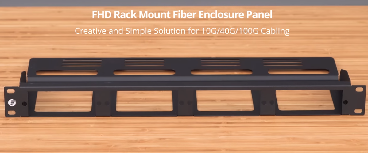 1U rack mount modular fiber enclosure panel