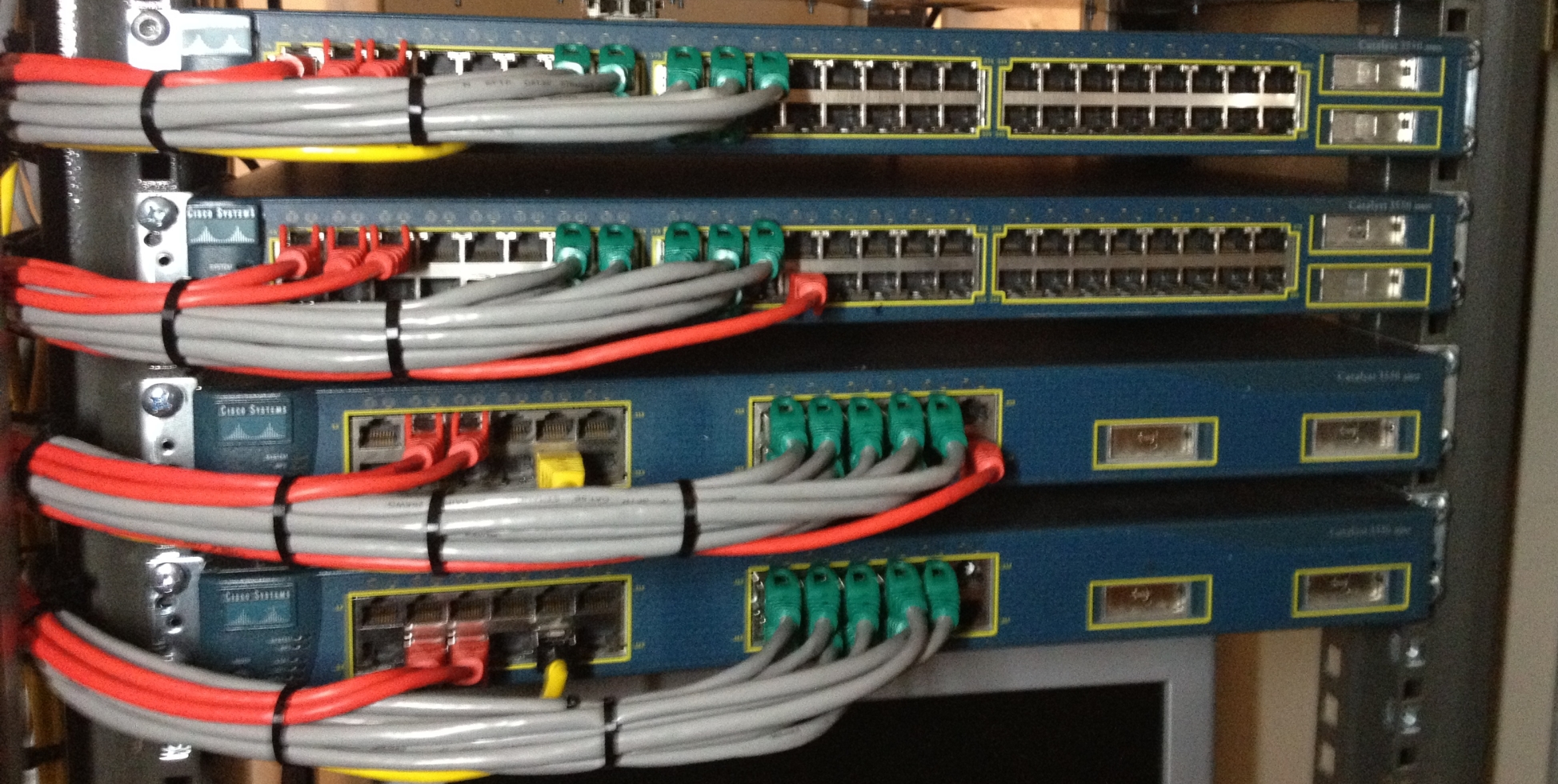 Cisco 3560 switch RJ45 connections